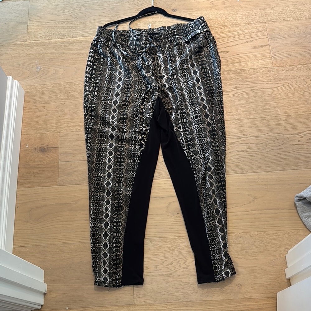 Stylish Black and Patterned Pants